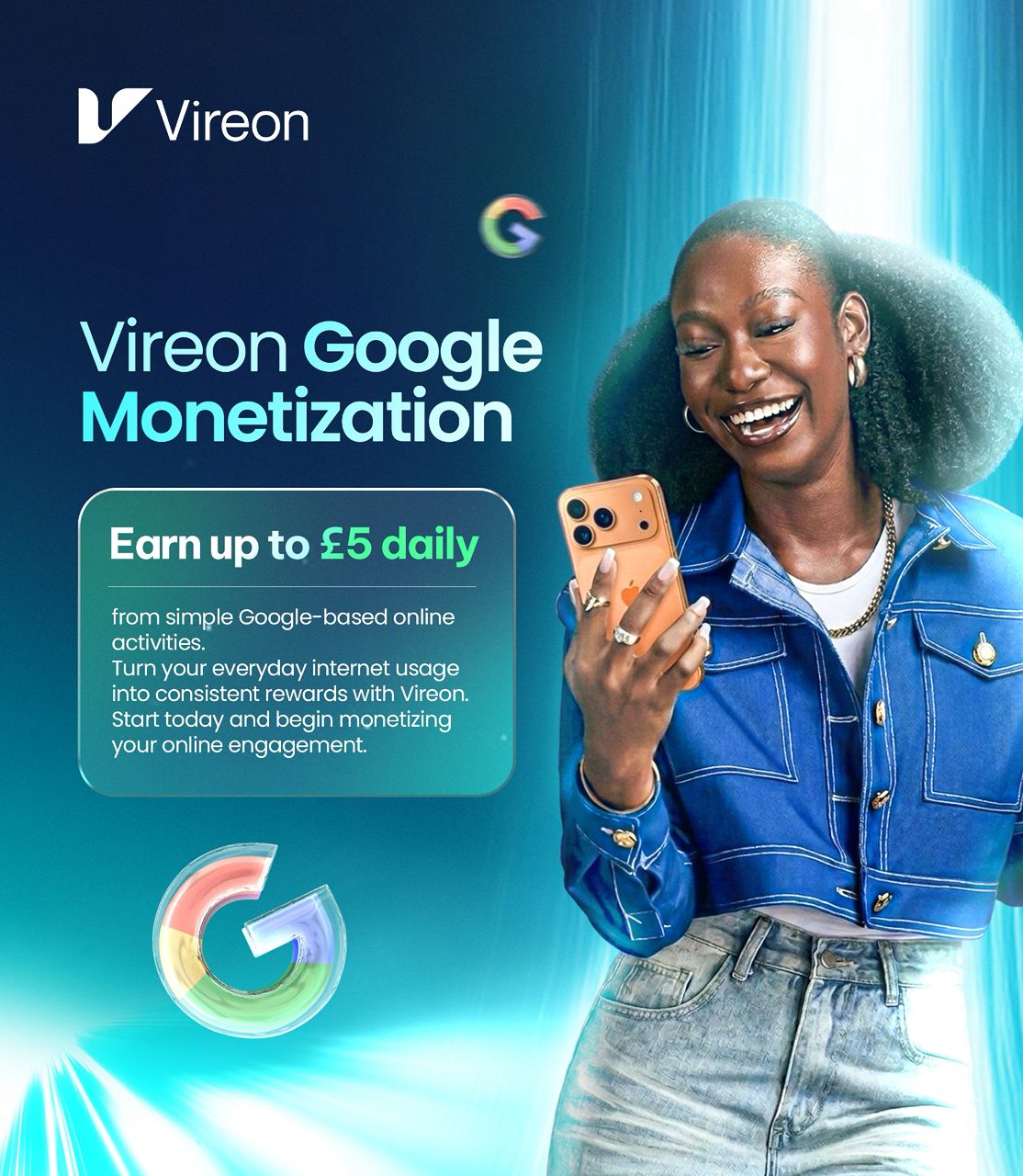 Vireon Vireon Google Monetization earning feature — Simple online tasks