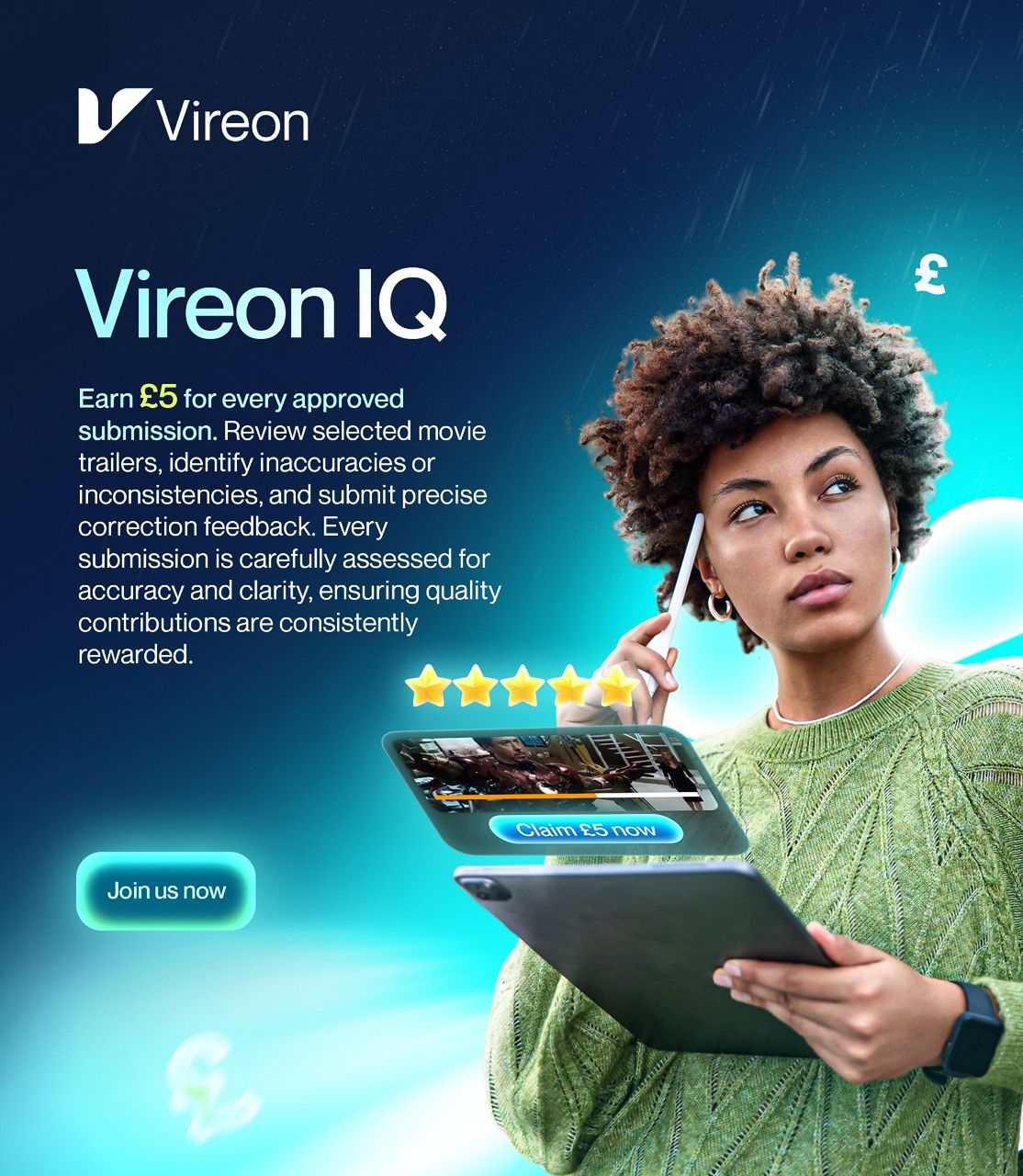 Vireon Vireon IQ earning feature — Content review