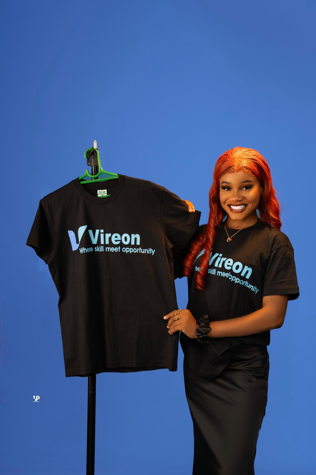 Vireon team modelling official Vireon Hub apparel